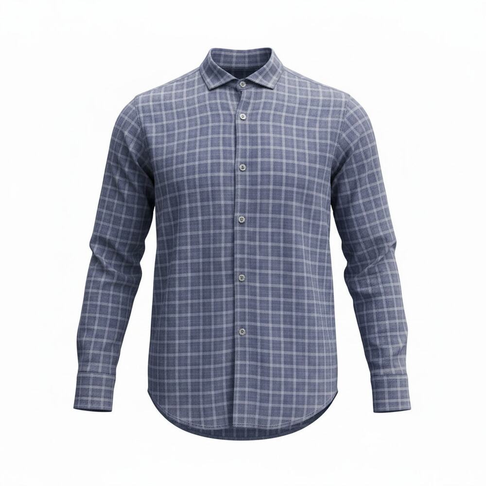 Zachary Prell Button Up Shirt Blue Plaid Size Medium